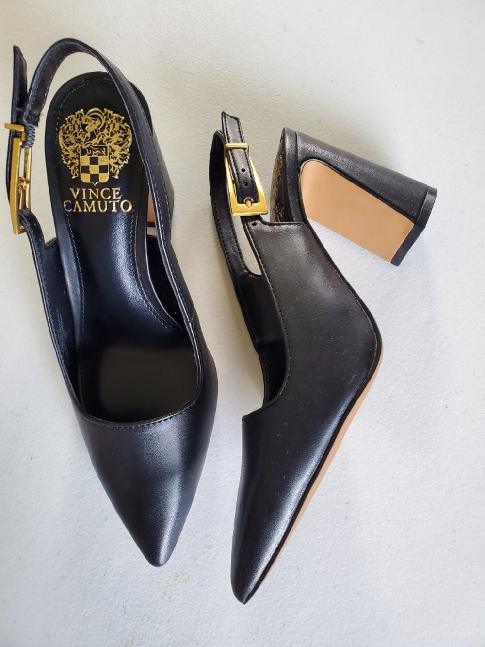 Buckle Slingback Pumps